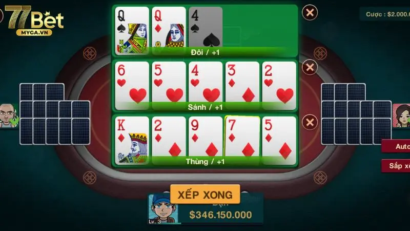 thứ tự binh xập xám cách xếp bài hợp lý